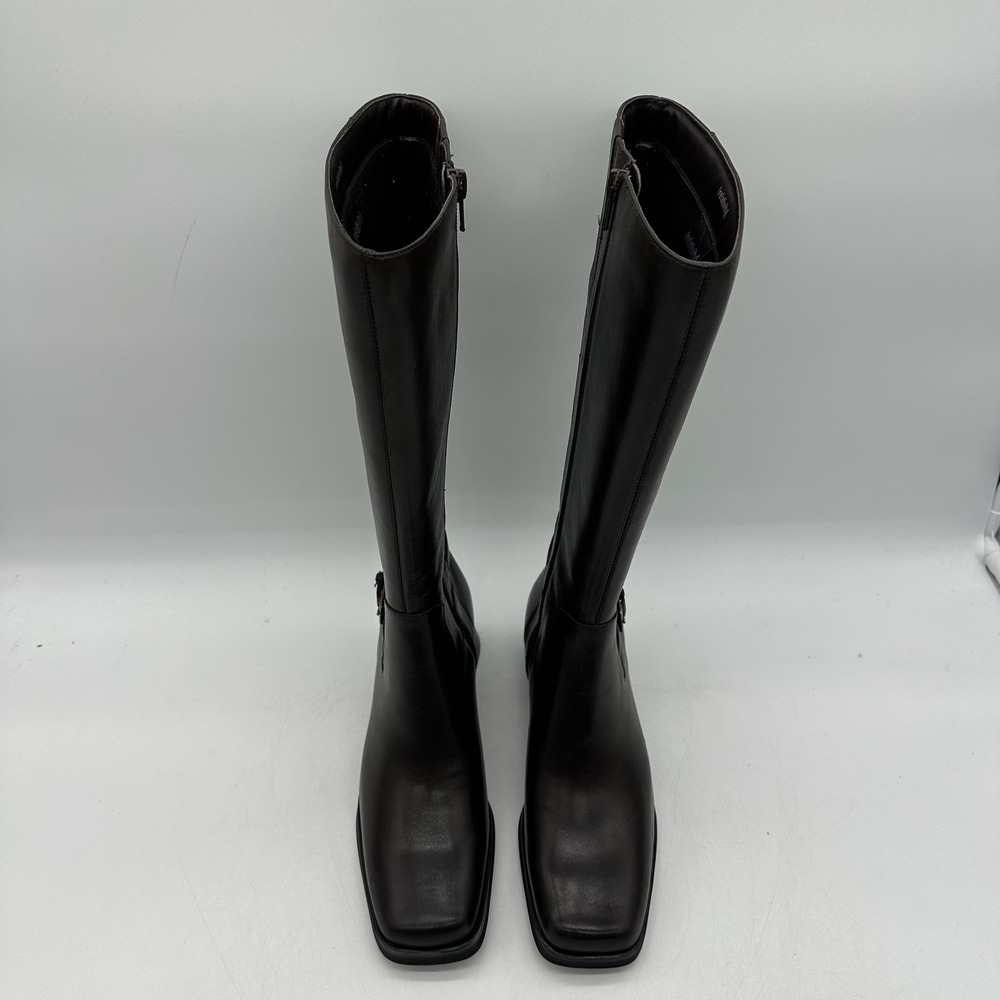 Relativity Womens Size 6.5 Nina AG-F032117-35 Dark Brown Leather Knee High Boots - Picture 5 of 15